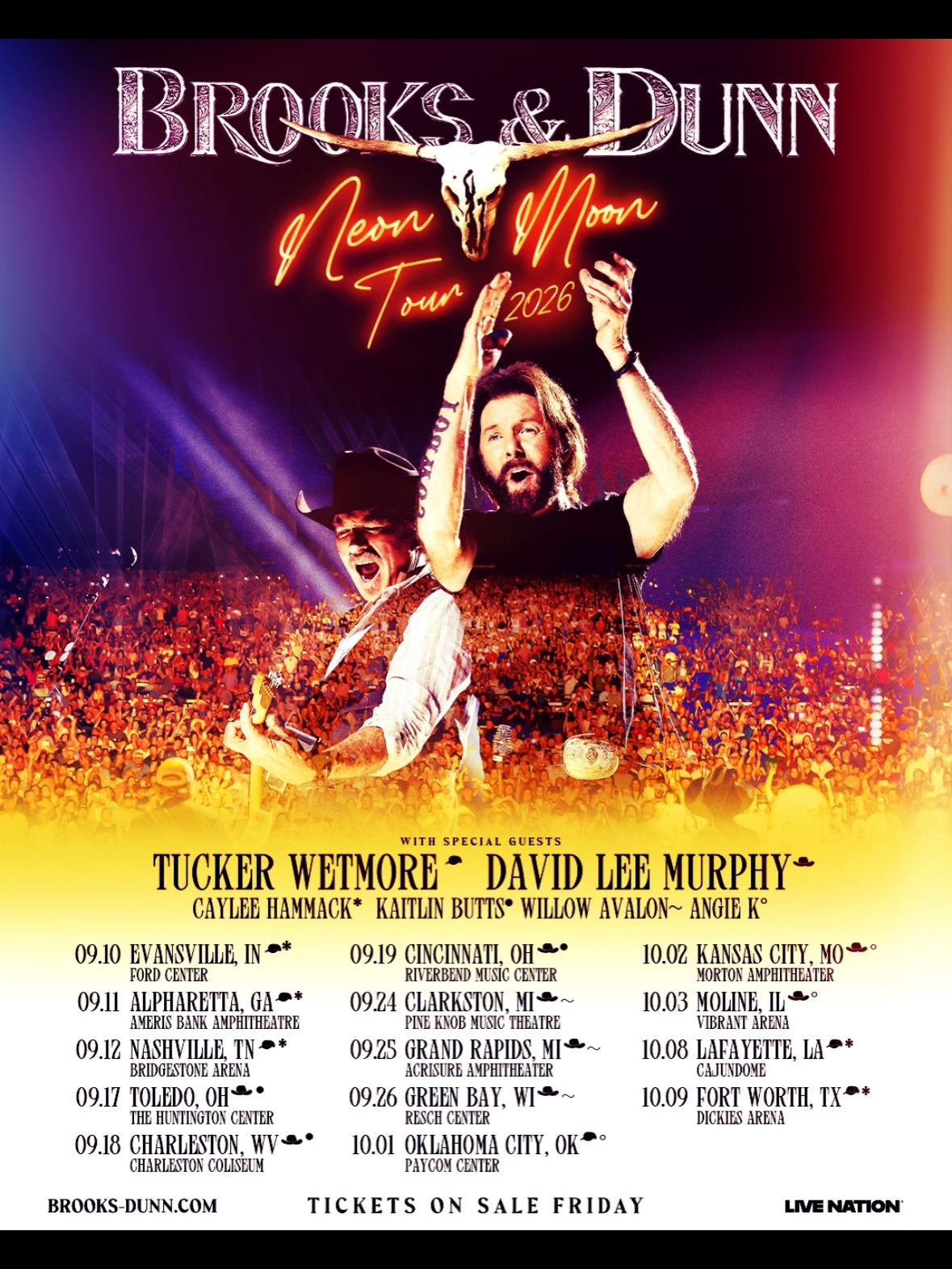 Willow Avalon Neon Moon Tour Poster 2026